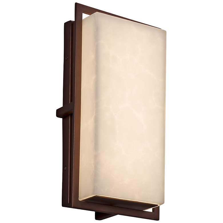 Image 1 Clouds™ Avalon 12" High Dark Bronze LED Outdoor Wall Light