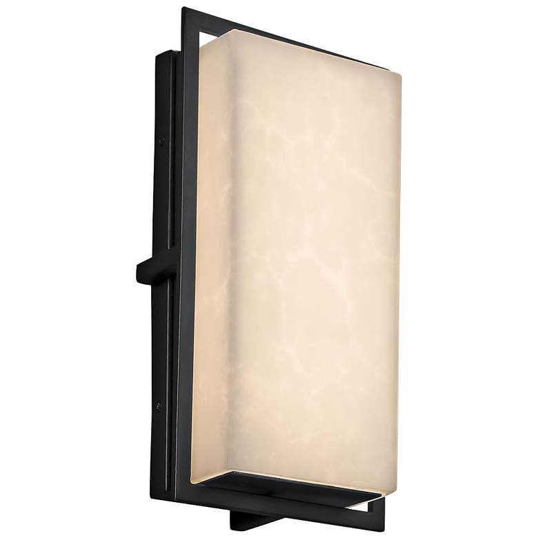Image 1 Clouds&trade; Avalon 12 inch High Matte Black LED Outdoor Wall Light