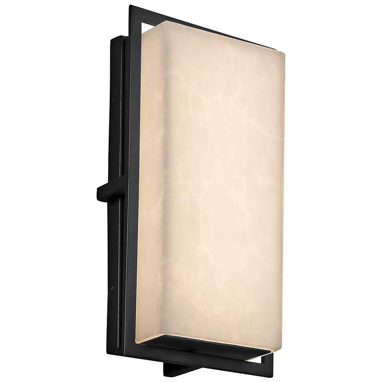 Image 1 Clouds™ Avalon 12" High Matte Black LED Outdoor Wall Light