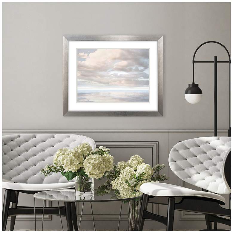 Image 4 Cloudscape Illusion 32"W x 26"H Framed Art more views