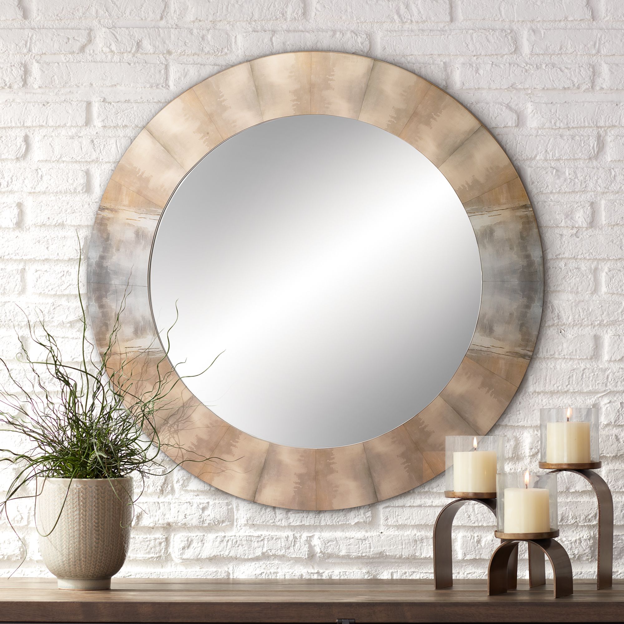 round 36 inch wall mirror