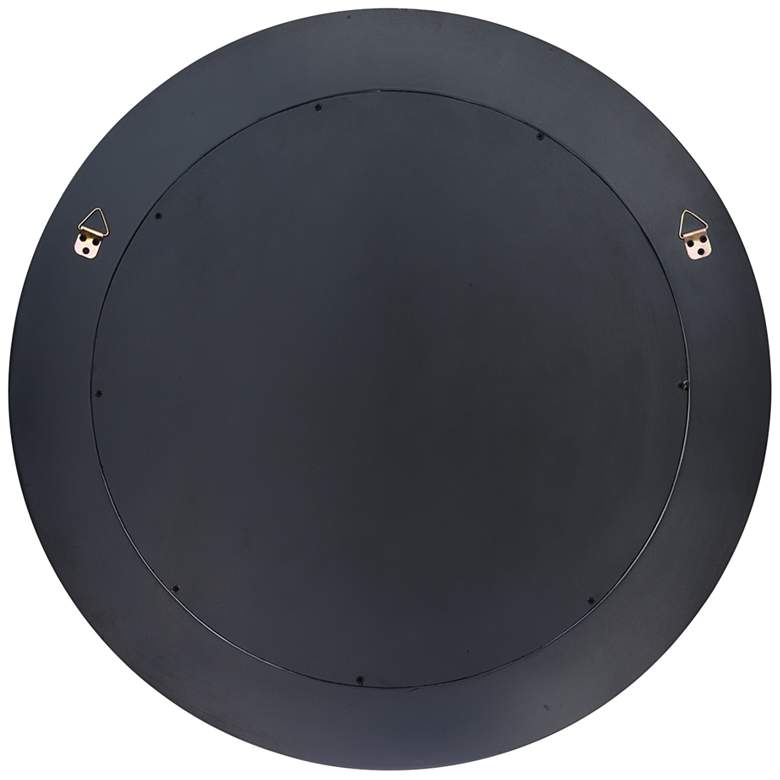 Image 4 Cloudscape Taupe and Slate Lacquer 36" Round Wall Mirror  more views