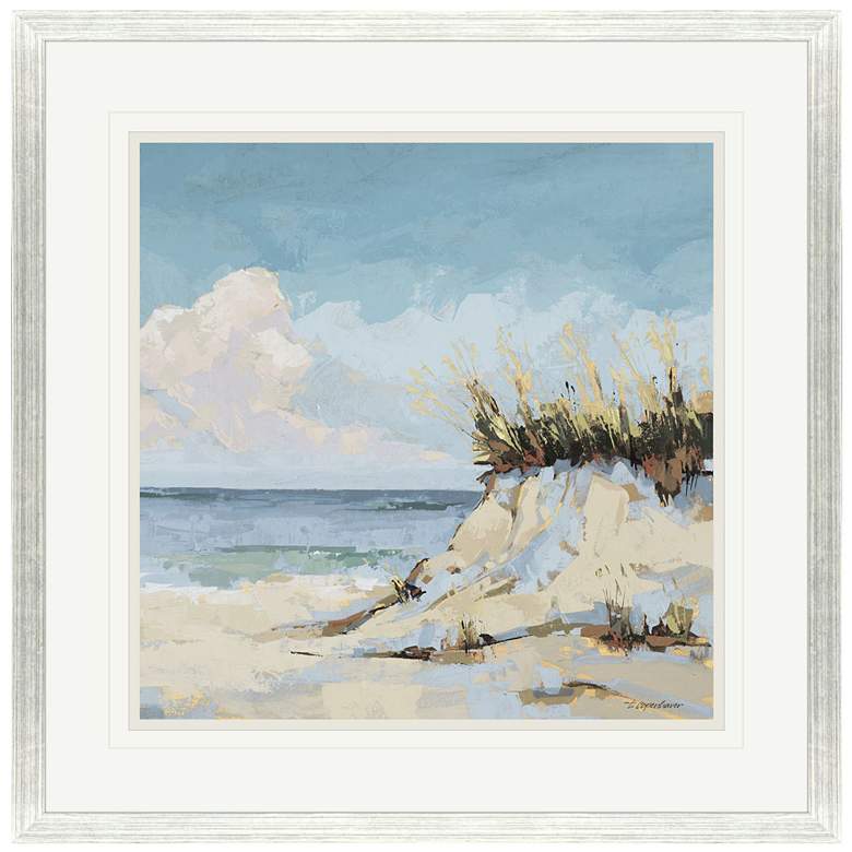 Image 1 Cloudy Beach II 42"W x 42"H Framed Wall Art
