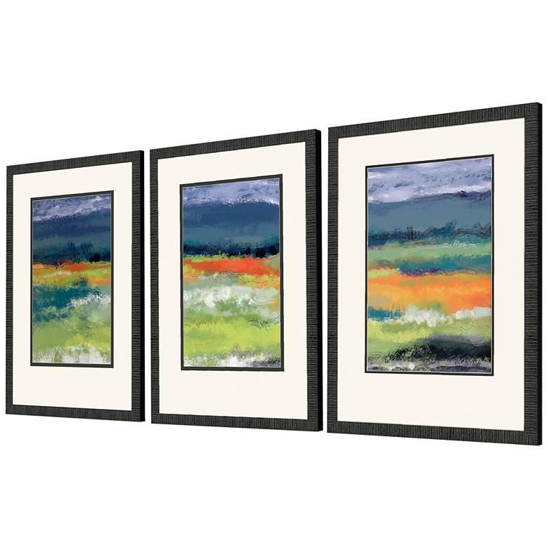 Image 4 Cloudy Day 28 inch High 3-Piece Framed Wall Art Set more views
