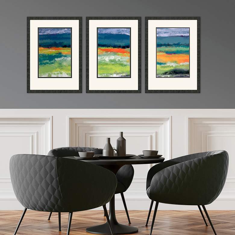 Image 5 Cloudy Day 28 inch High 3-Piece Framed Wall Art Set more views