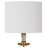 Clove Stem Gold Stem Buffet Table Lamp with Linen Shade