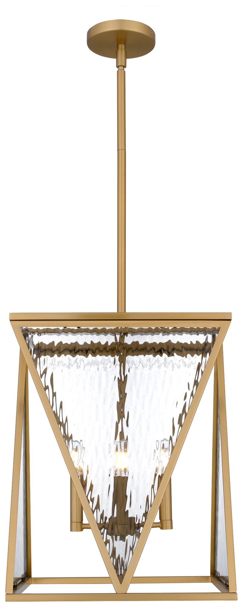 Image 4 Clovis 4-Light Brushed Weathered Brass Pendant Light more views