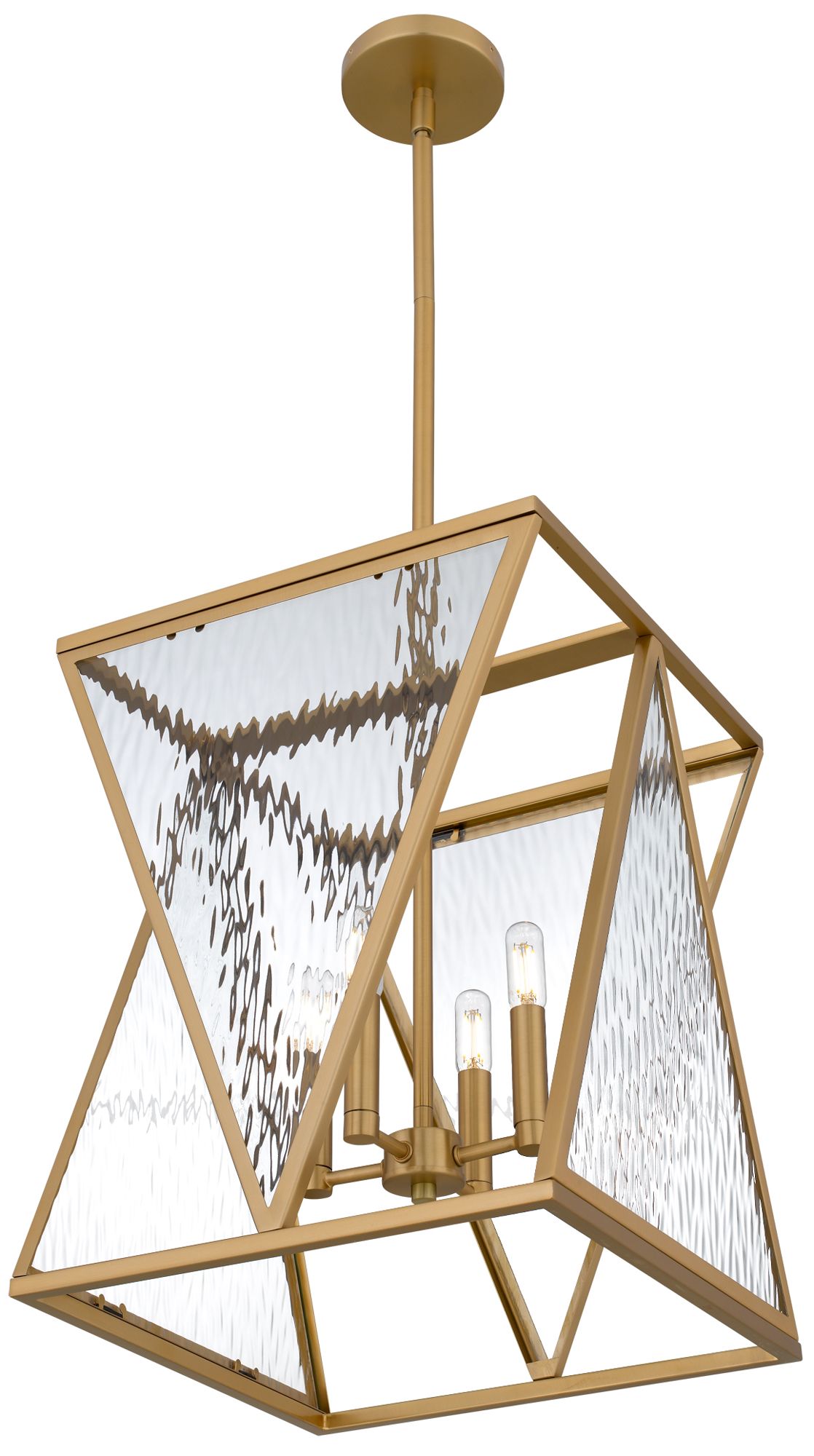 Image 5 Clovis 4-Light Brushed Weathered Brass Pendant Light more views