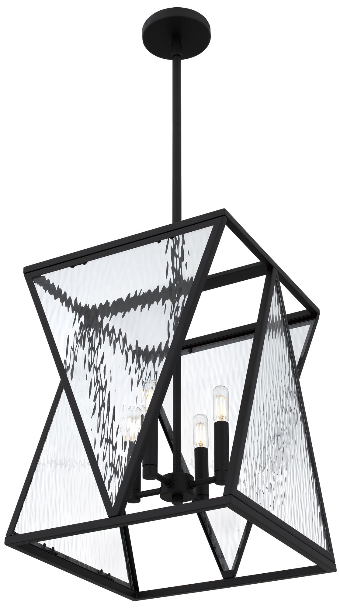 Clovis 4-Light Matte Black Pendant Light