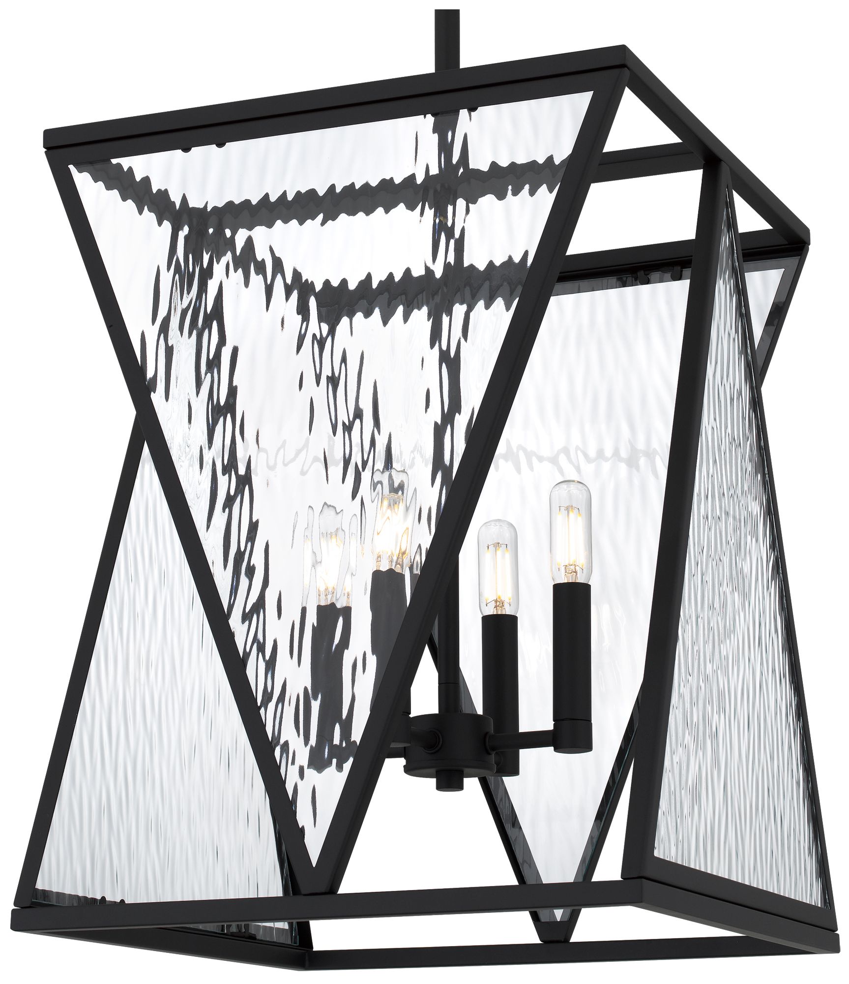 Clovis 4-Light Matte Black Pendant Light