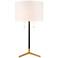 Clubhouse 29" High 2-Light Table Lamp - Black