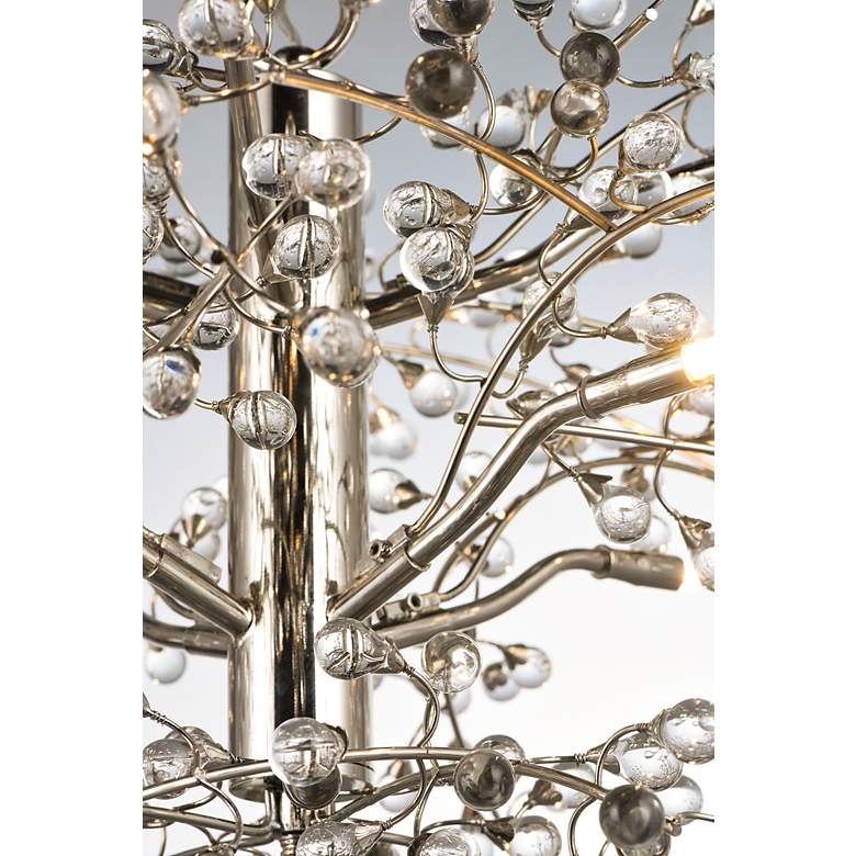 Image 4 Cluster 28 1/2"W Polished Nickel 8-Light LED Ceiling Light more views