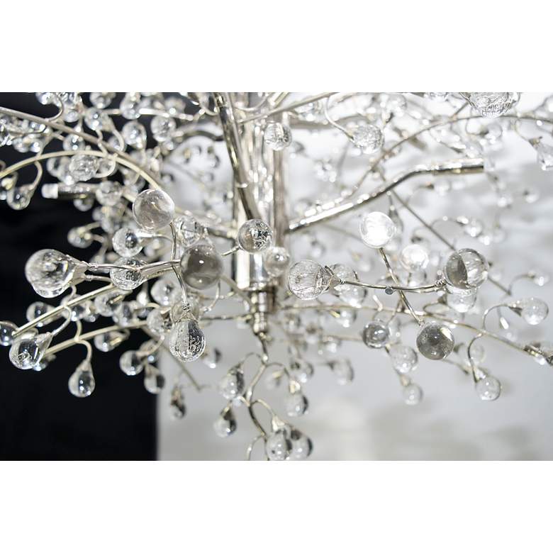 Image 5 Cluster 28 1/2"W Polished Nickel 8-Light LED Ceiling Light more views