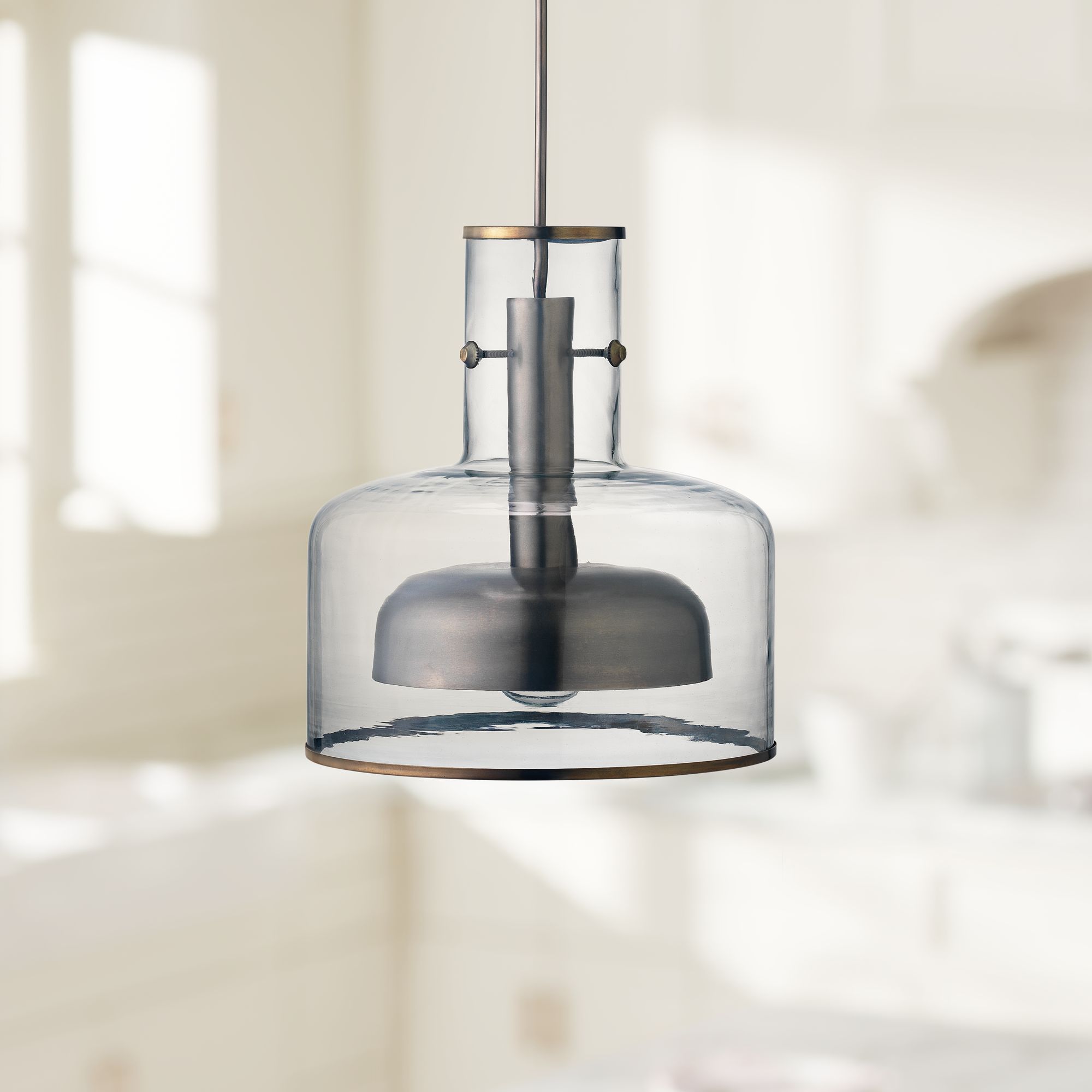 gun metal pendant light