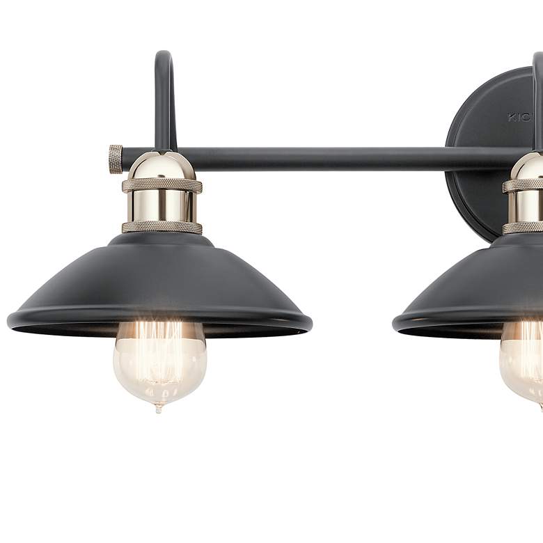 Image 2 Clyde 26 1/4" Wide Black 3-Light Vanity Bath Light more views
