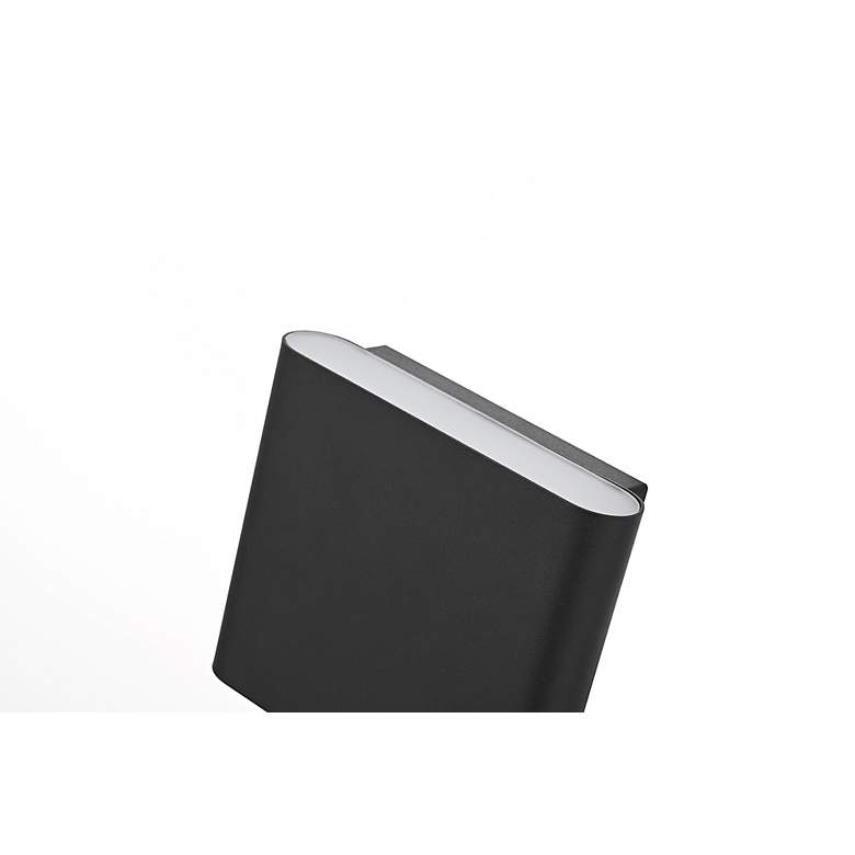 Image 5 Clyde 5" High Black LED Outdoor Wall Light more views