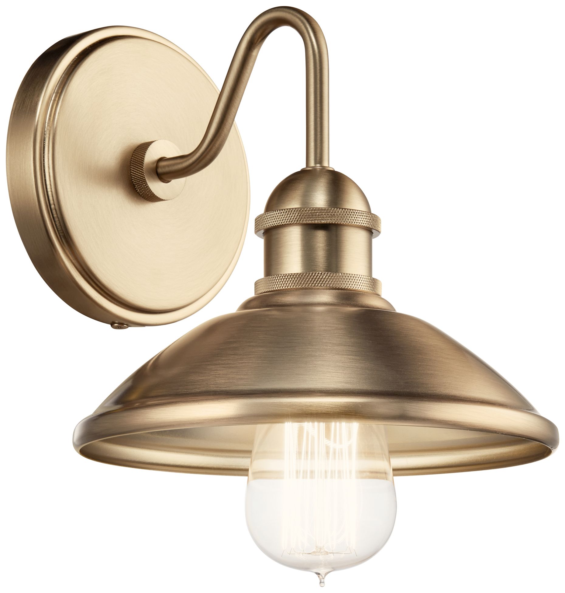 Image 2 Clyde 7.5-in 1-Light Champagne Bronze Vintage Vanity Light