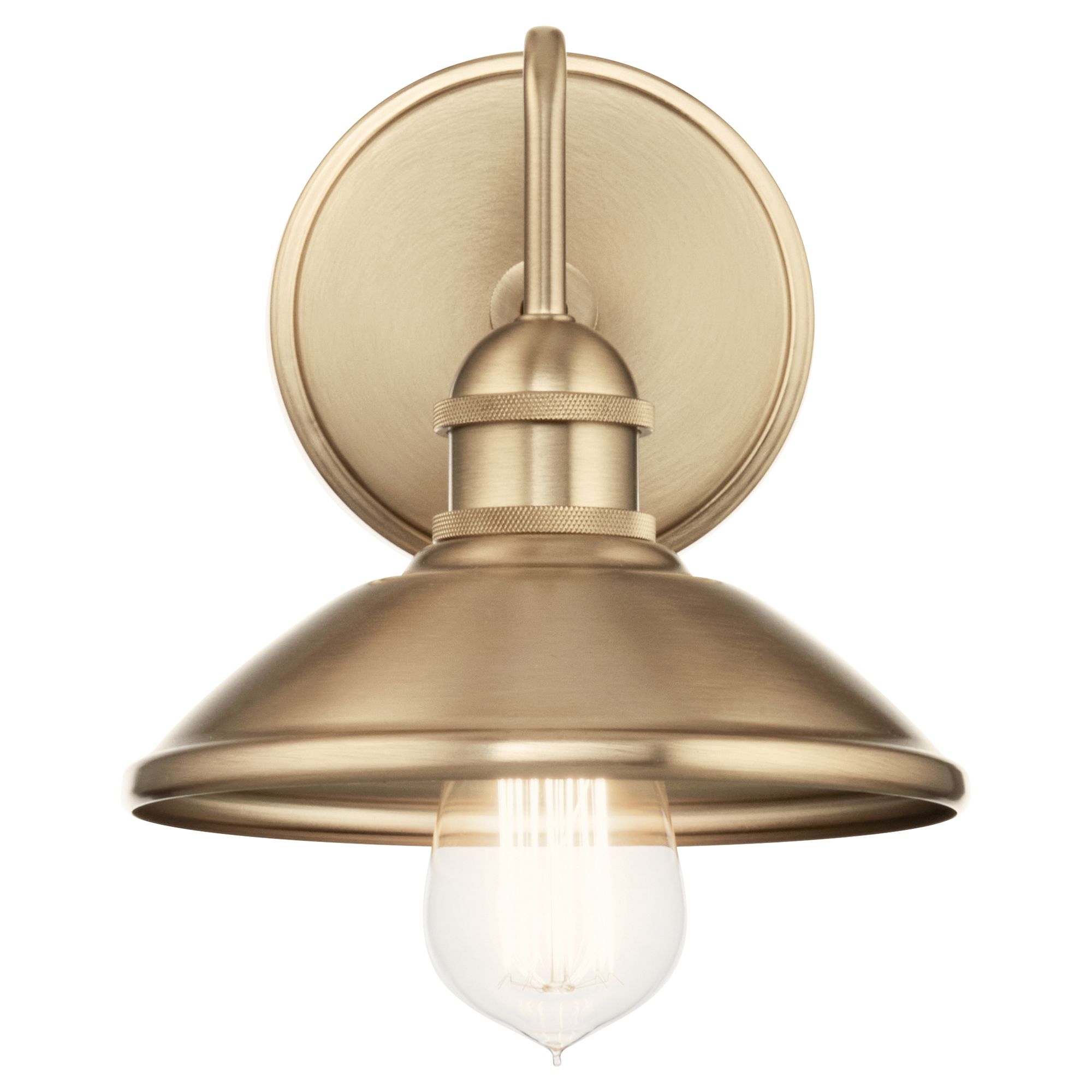 Image 4 Clyde 7.5-in 1-Light Champagne Bronze Vintage Vanity Light more views