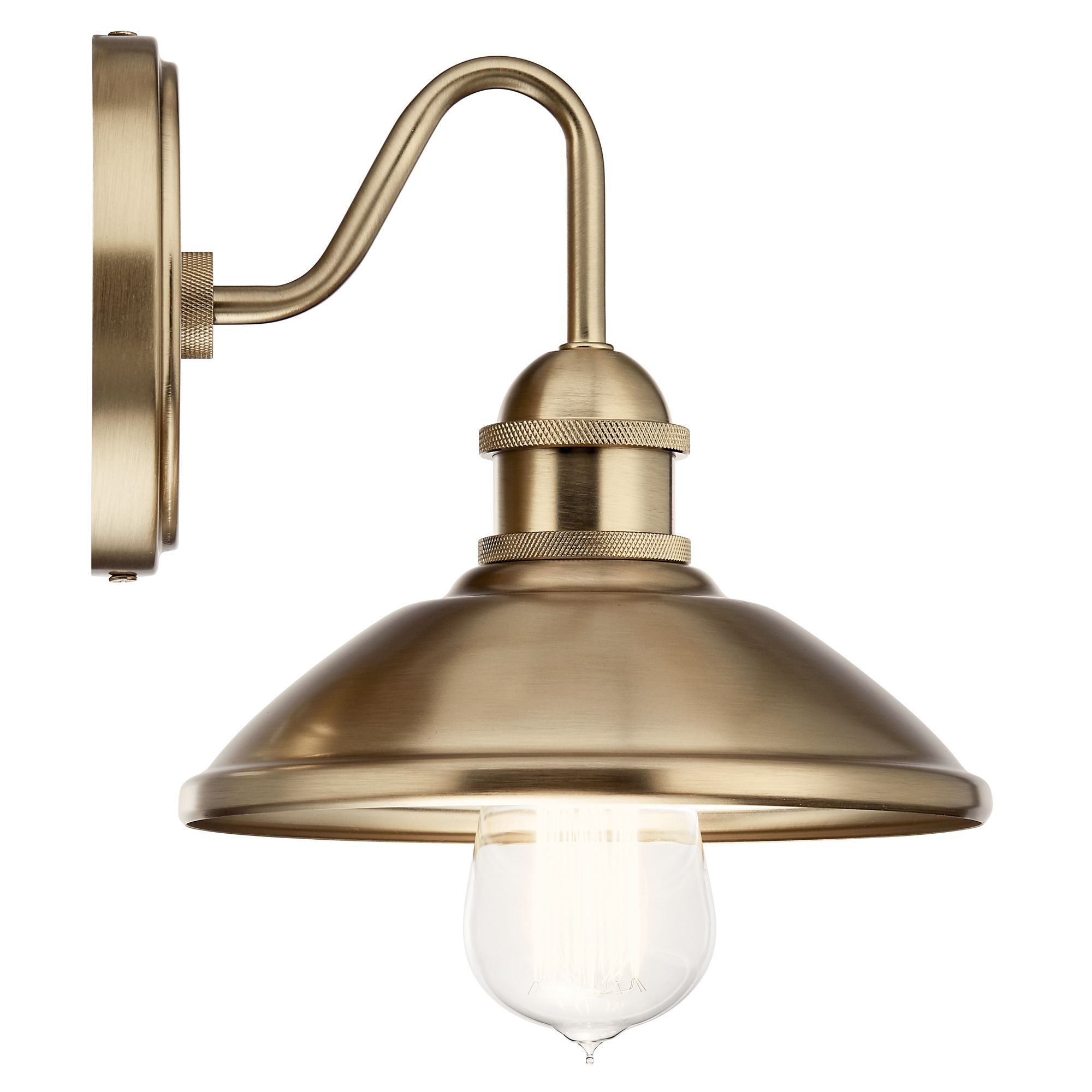 Image 5 Clyde 7.5-in 1-Light Champagne Bronze Vintage Vanity Light more views