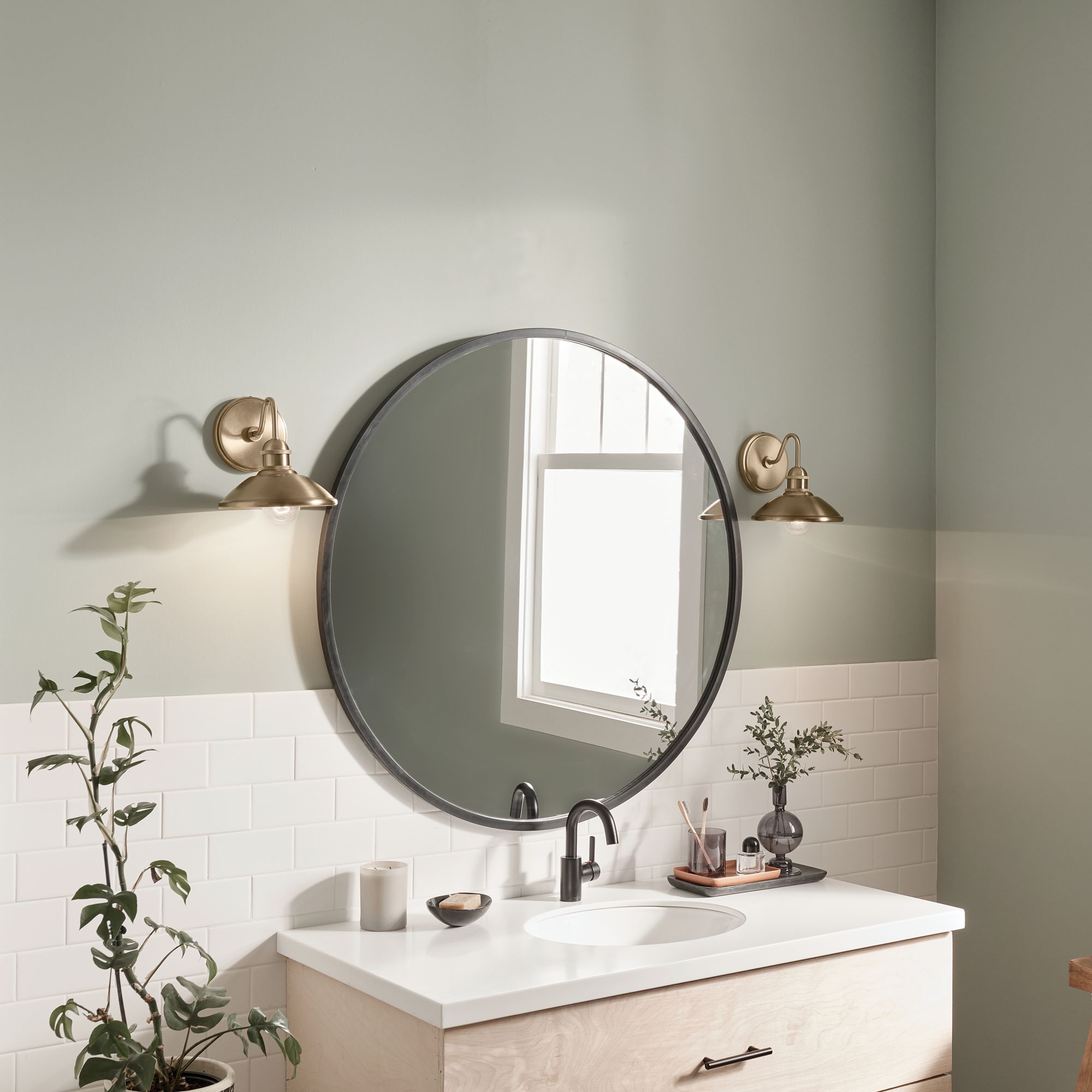 Image 6 Clyde 7.5-in 1-Light Champagne Bronze Vintage Vanity Light more views