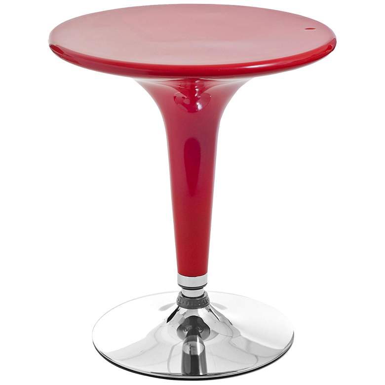 Image 1 Clyde Adjustable Red Bar or Counter Height Table