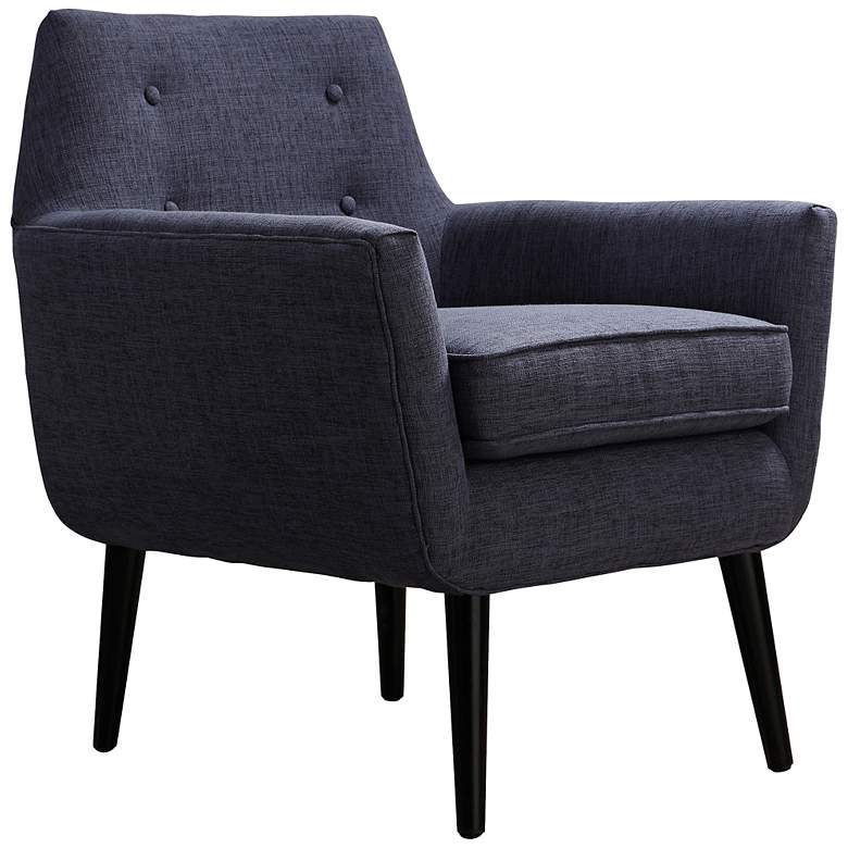 Image 1 Clyde Navy Linen Armchair