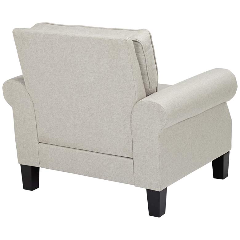 Image 6 Clyde Park Oslo Linen Nailhead Trim Armchair more views