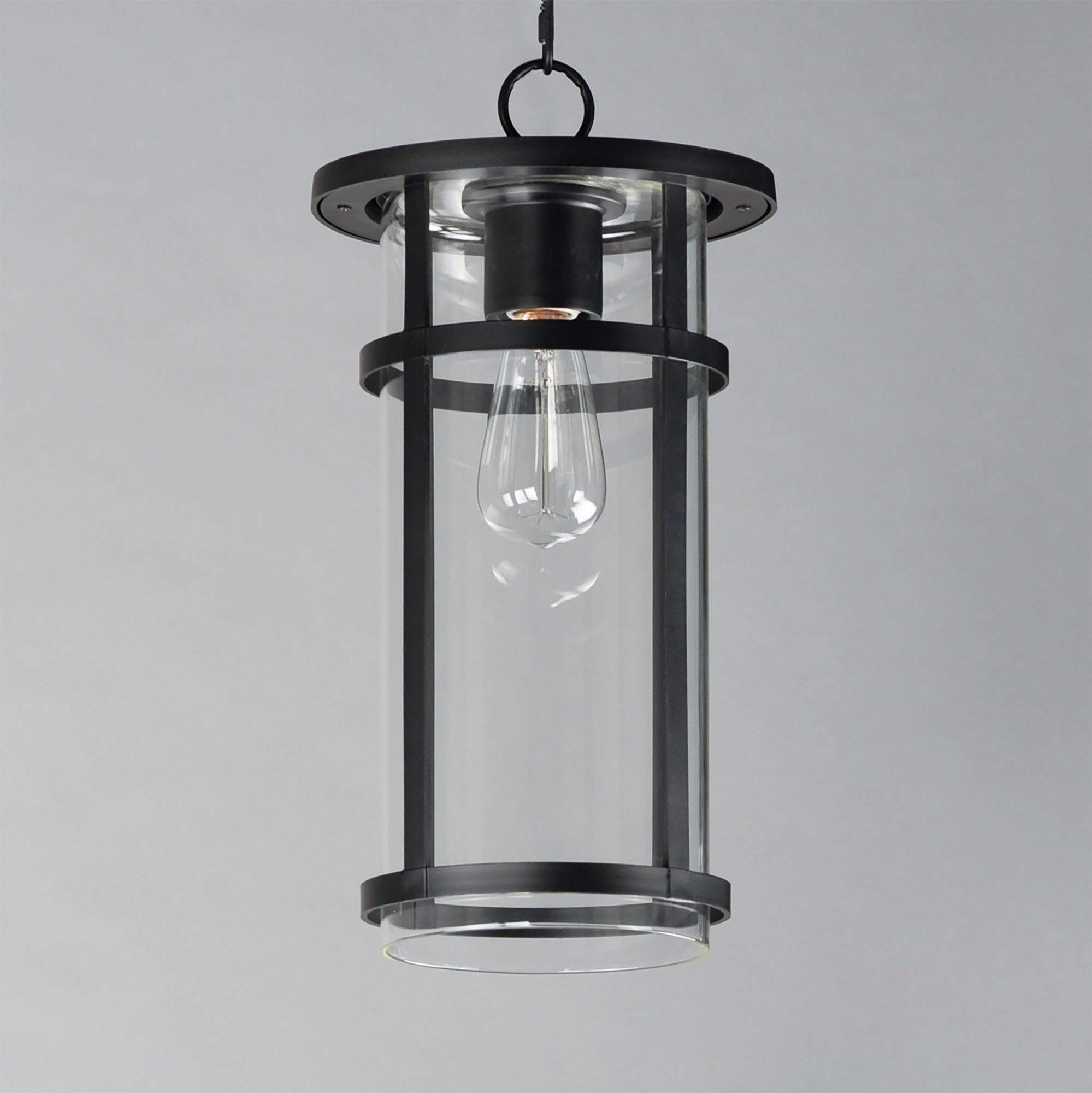 Image 3 Clyde VX 1-Light 9" Wide Outdoor VX Hanging Pendant - Black more views