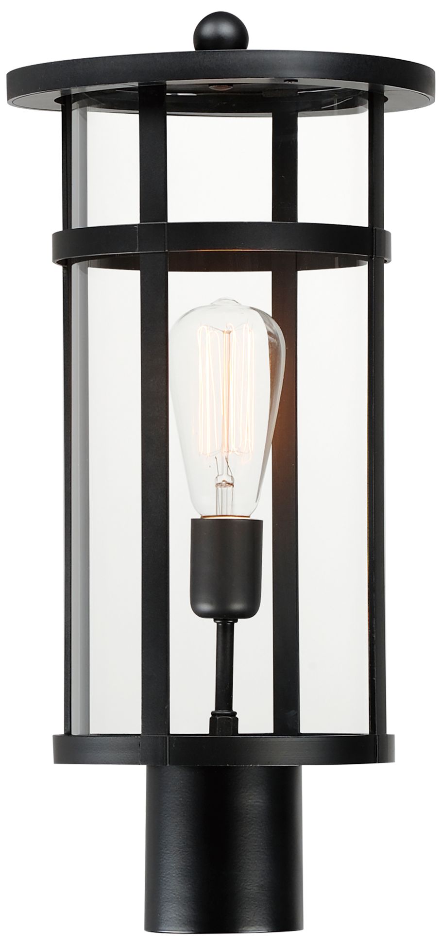 Clyde VX 1-Light VX Post Lantern - Black