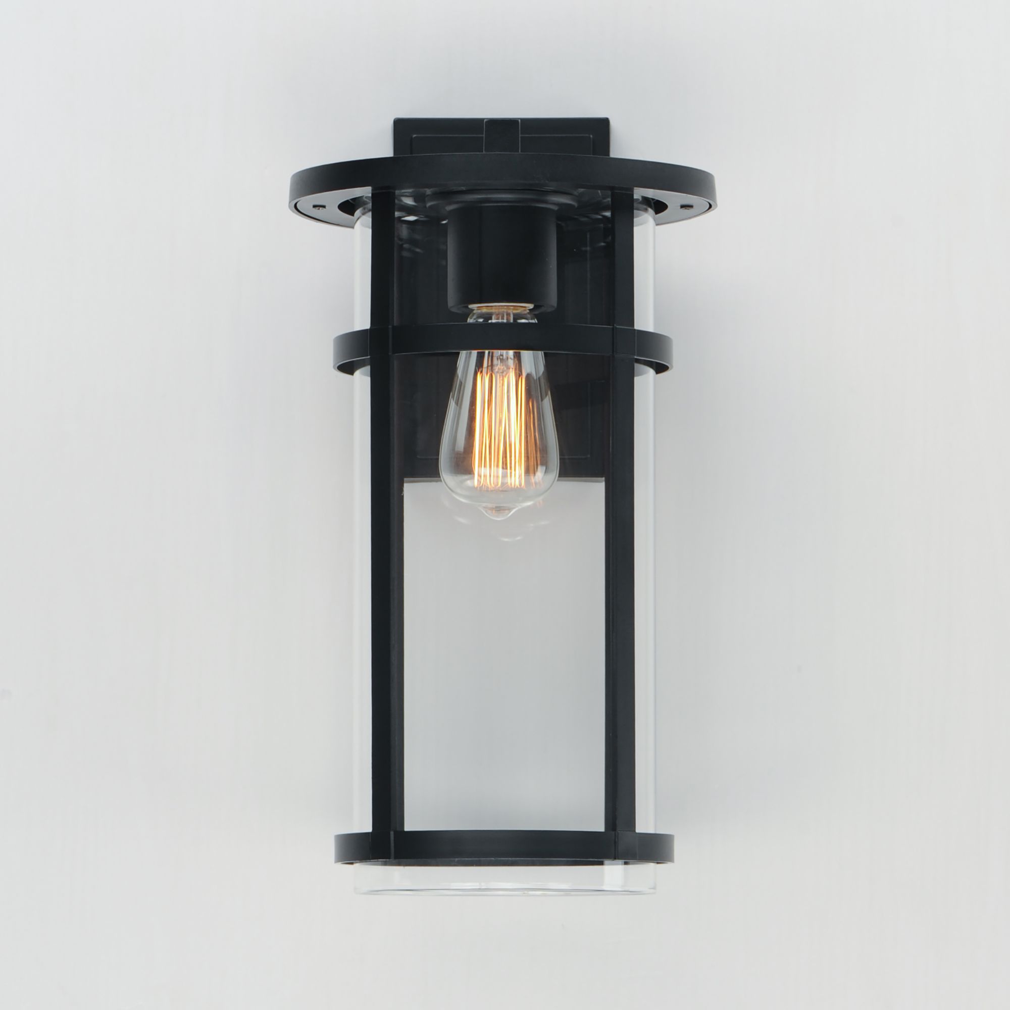 Image 2 Clyde VX Large Outdoor Wall Sconce - Black more views