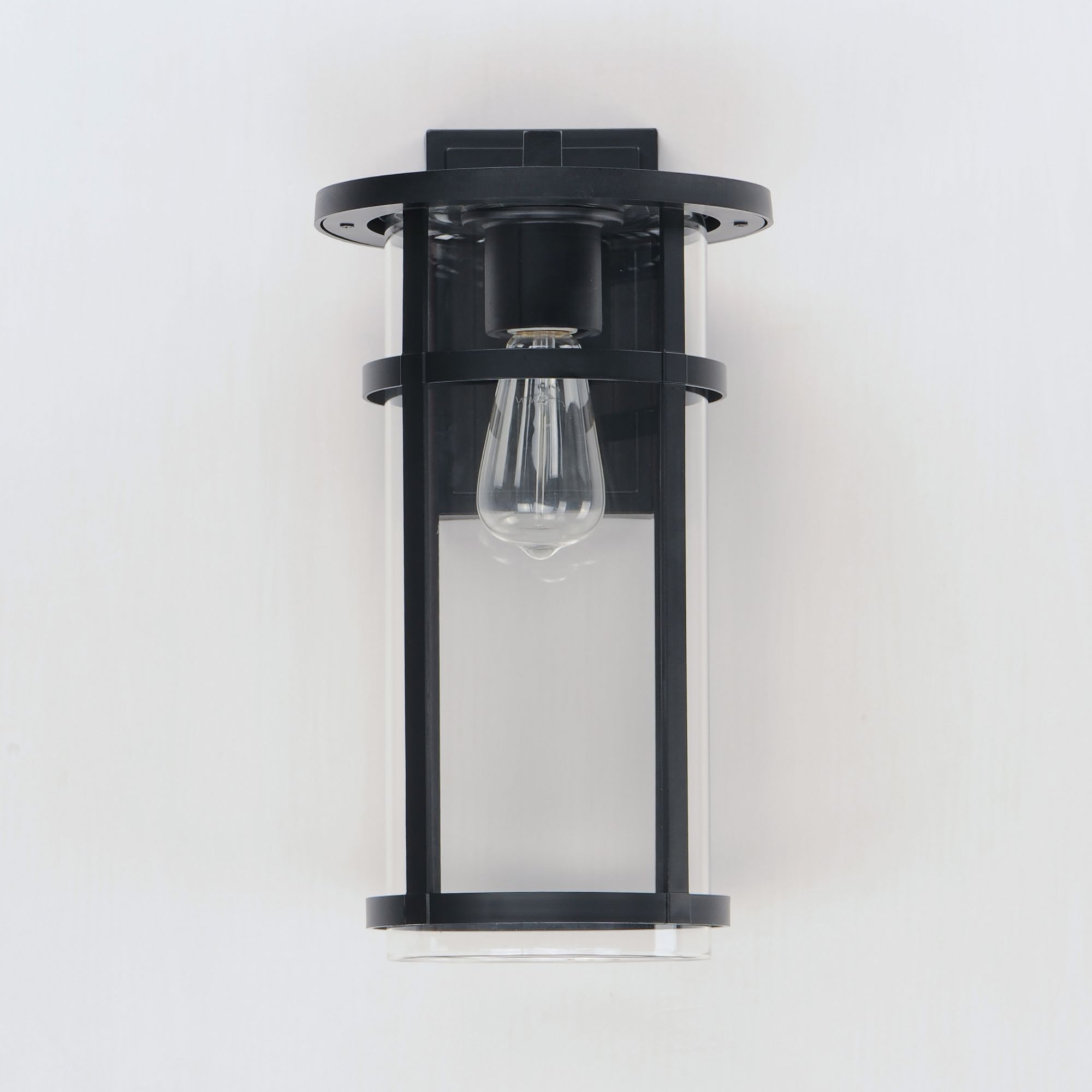Image 3 Clyde VX Large Outdoor Wall Sconce - Black more views