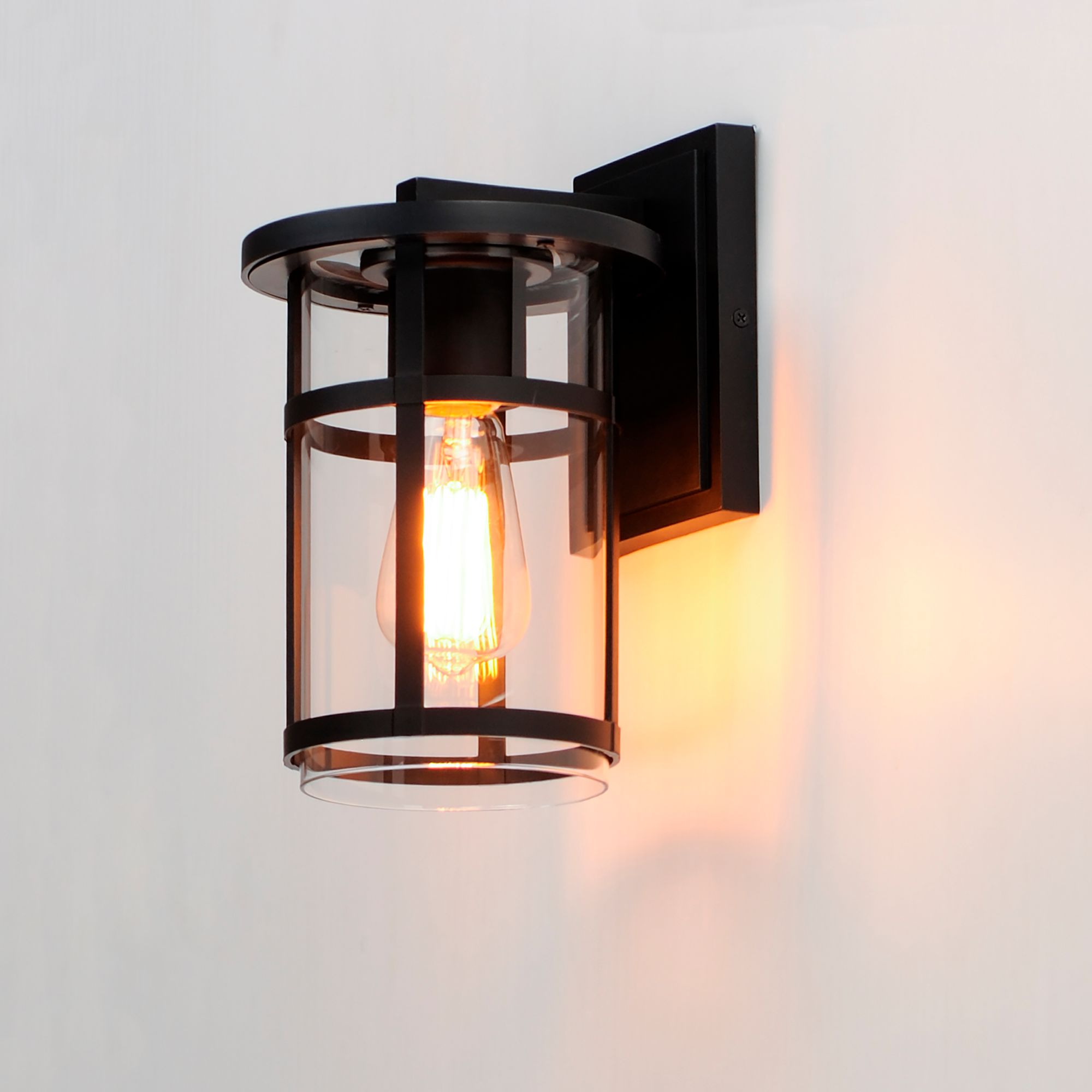 Image 4 Clyde VX Outdoor Wall Sconce - Black more views