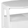 Clyden 48 1/4" Wide White Wood 2-Drawer Writing Desk