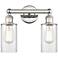 Clymer 11"H Polished Nickel 2-Light Wall Sconce