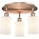 Clymer 15 3/4" Wide Antique Copper 3-Light Ceiling Light