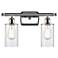 Clymer 16" 2-Light Polished Chrome Bath Light w/ Clear Shade