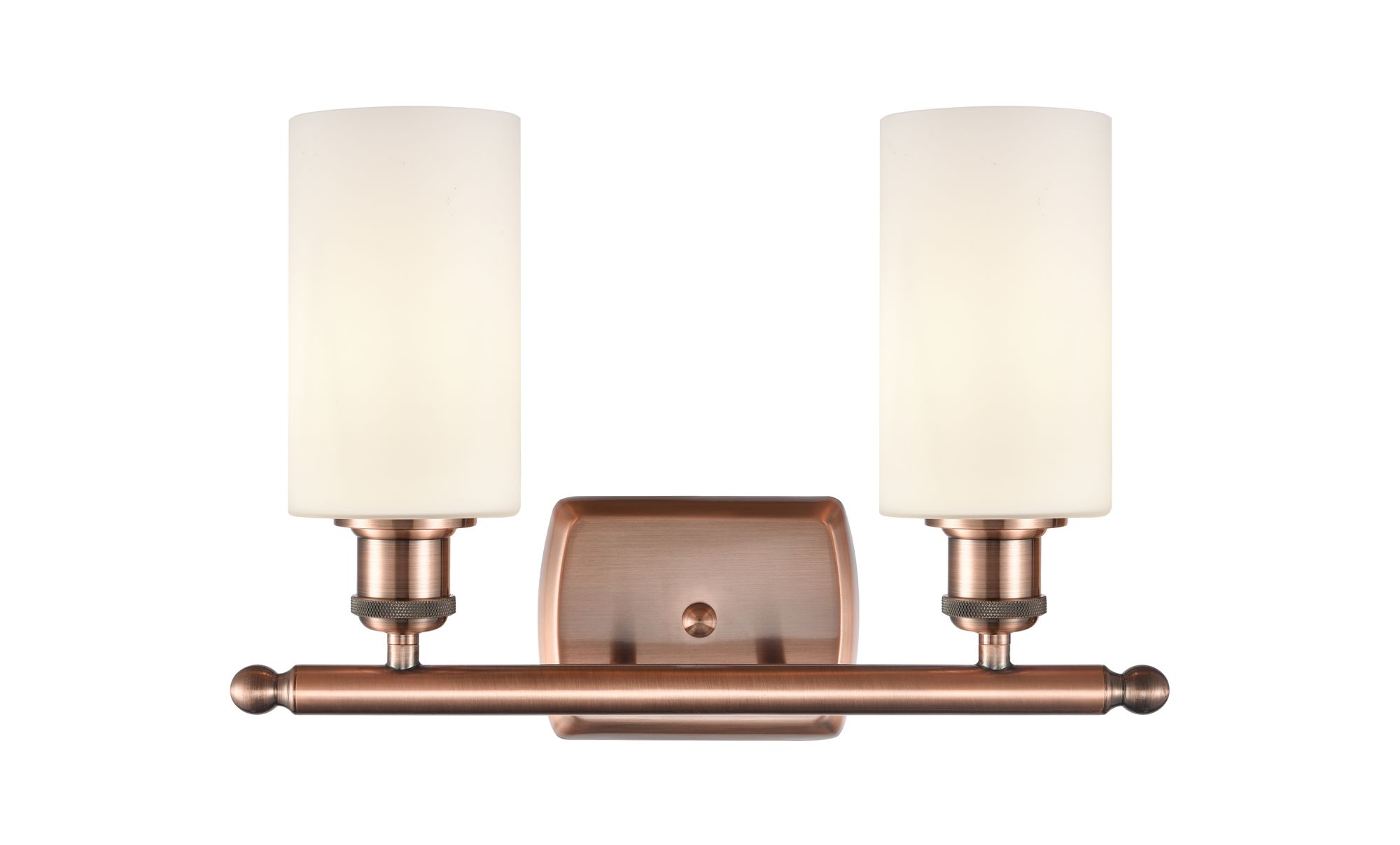 Image 5 Clymer 16" Wide 2 Light Copper Bath Vanity Light w/ Matte White Shade more views