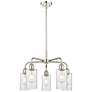 Clymer 21.88"W 5 Light Polished Nickel Stem Hung Chandelier w/ Seedy S