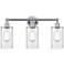 Clymer 22" 3-Light Polished Chrome Bath Light w/ Clear Shade