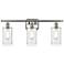 Clymer 26" 3-Light Brushed Satin Nickel Bath Light w/ Clear Shade