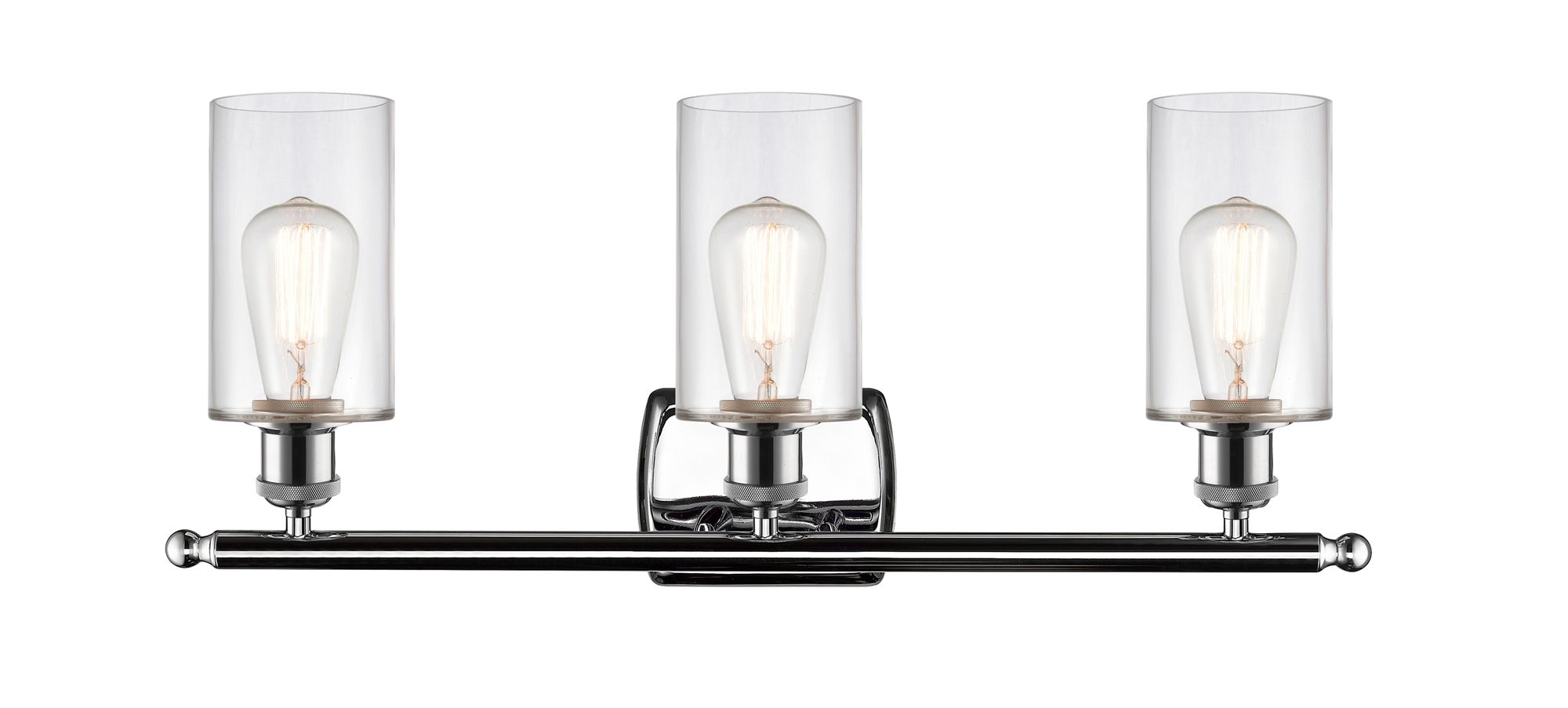 Image 2 Clymer 3 Light 26" LED Bath Light - Polished Chrome - Clear Shade more views