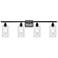 Clymer 36" Wide 4 Light Oil Rubbed Bronze Bath Vanity Light w/ Clear S