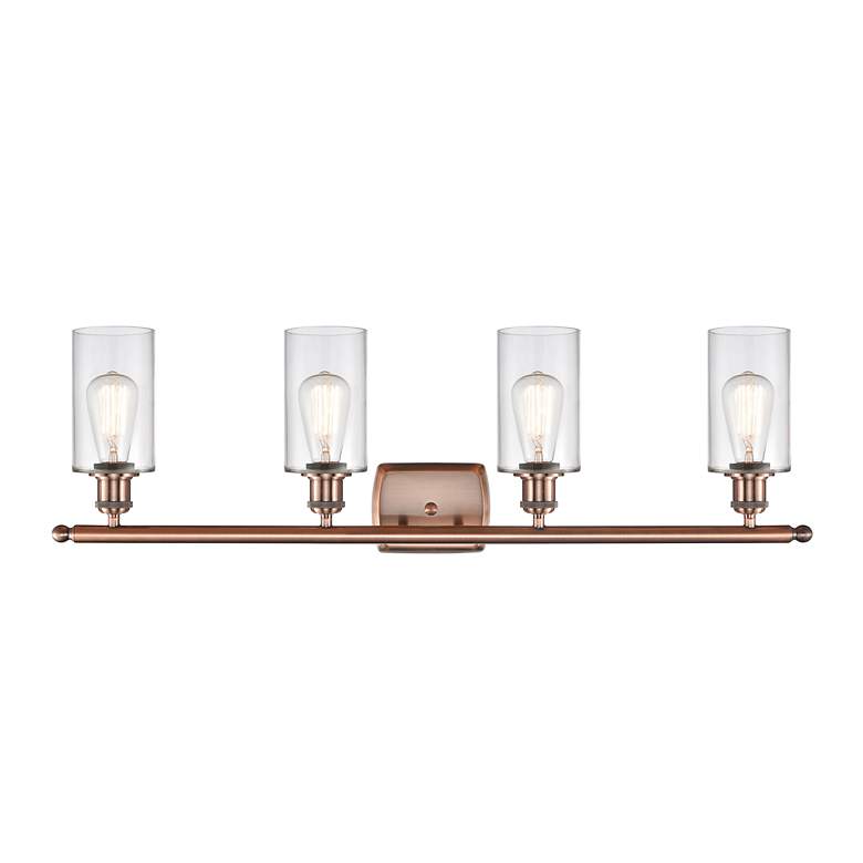 Image 3 Clymer 36" Wide Antique Copper 4-Light Bath Vanity Light more views