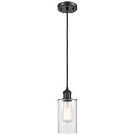 Image1 of Clymer 4" LED Mini Pendant - Matte Black - Clear Shade