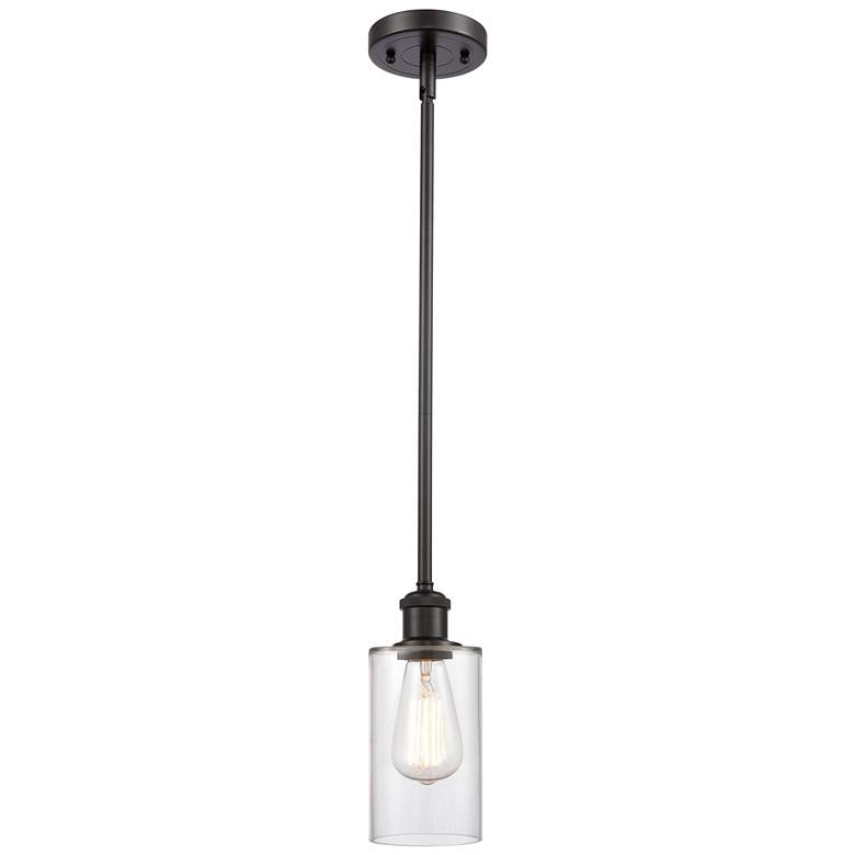 Image 1 Clymer 4" LED Mini Pendant - Oil Rubbed Bronze - Clear Shade