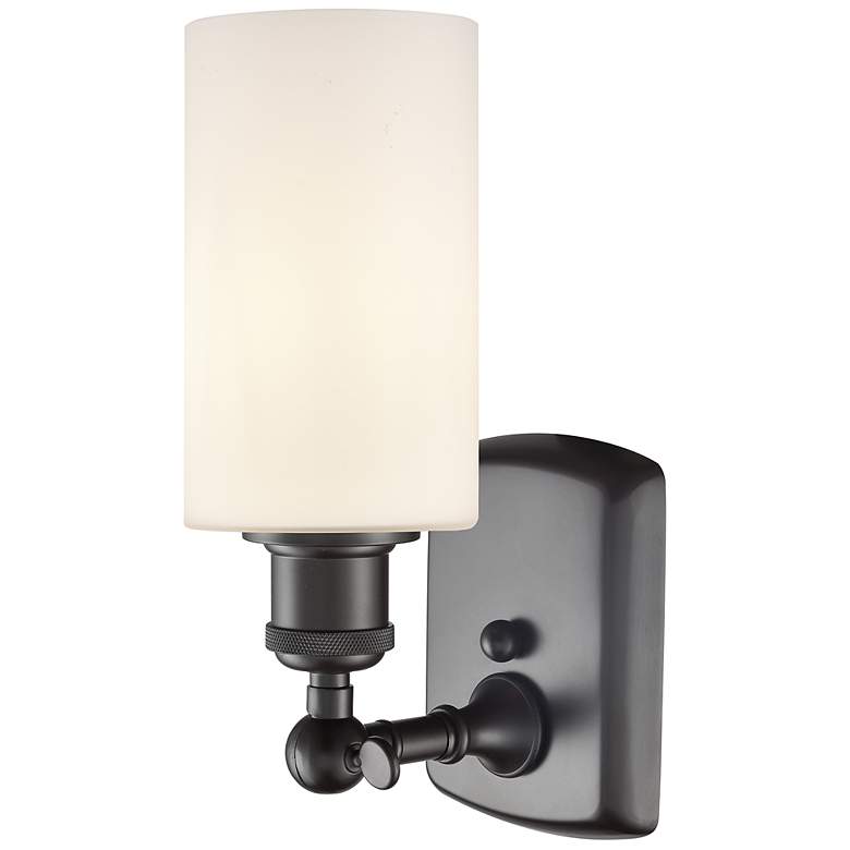 Image 3 Clymer 4" LED Sconce - Bronze Finish - Matte White Shade more views