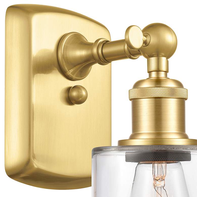 Image 2 Clymer 4" LED Sconce - Gold Finish - Clear Shade more views
