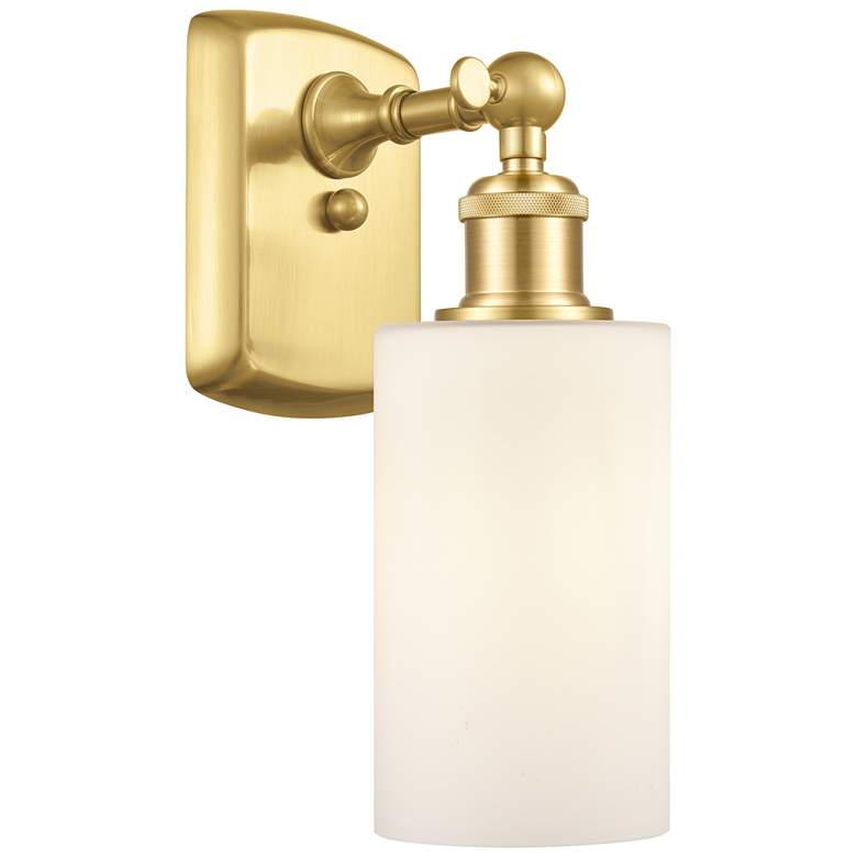 Image 1 Clymer 4" LED Sconce - Gold Finish - Matte White Shade
