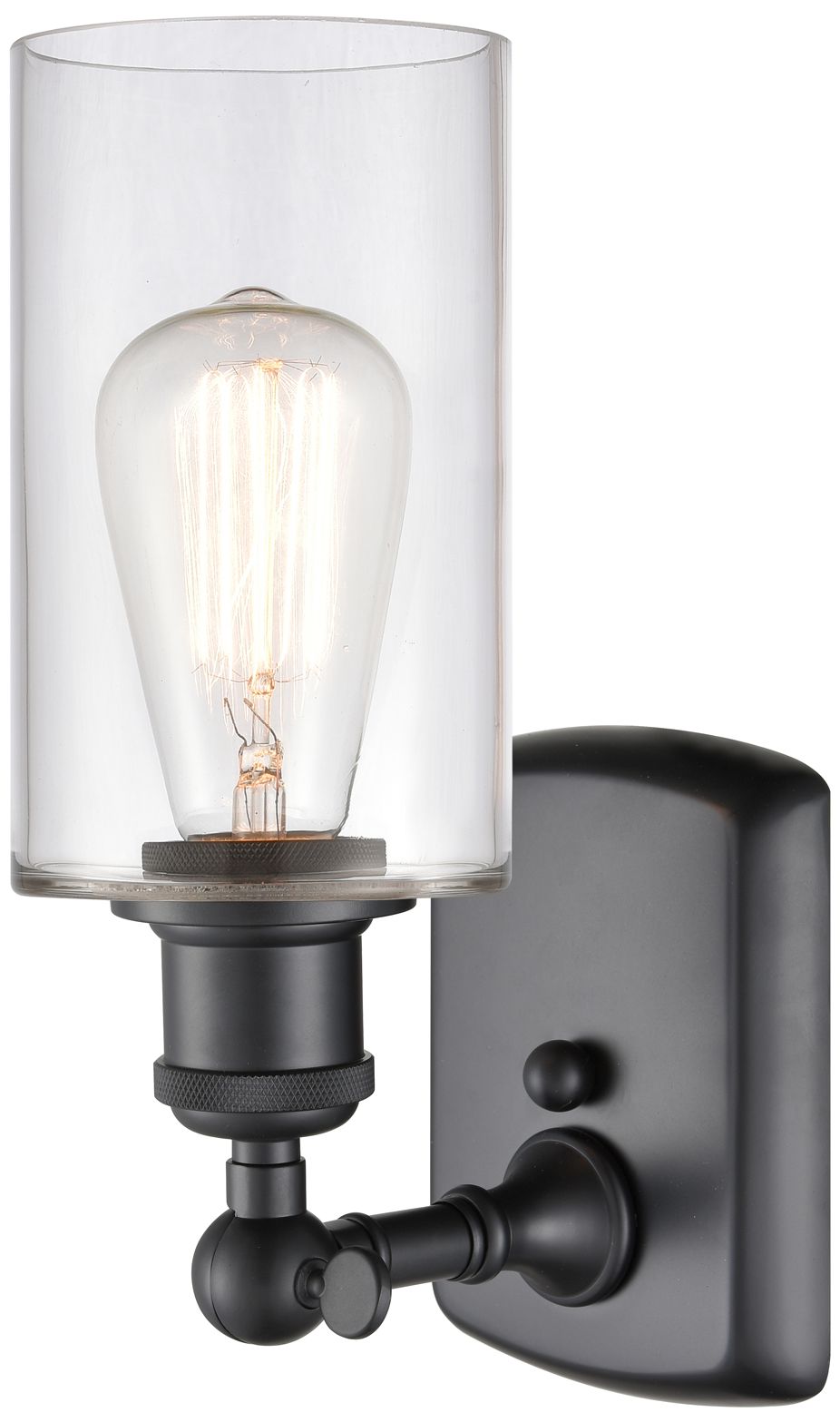 Image 3 Clymer 4" LED Sconce - Matte Black Finish - Clear Shade more views