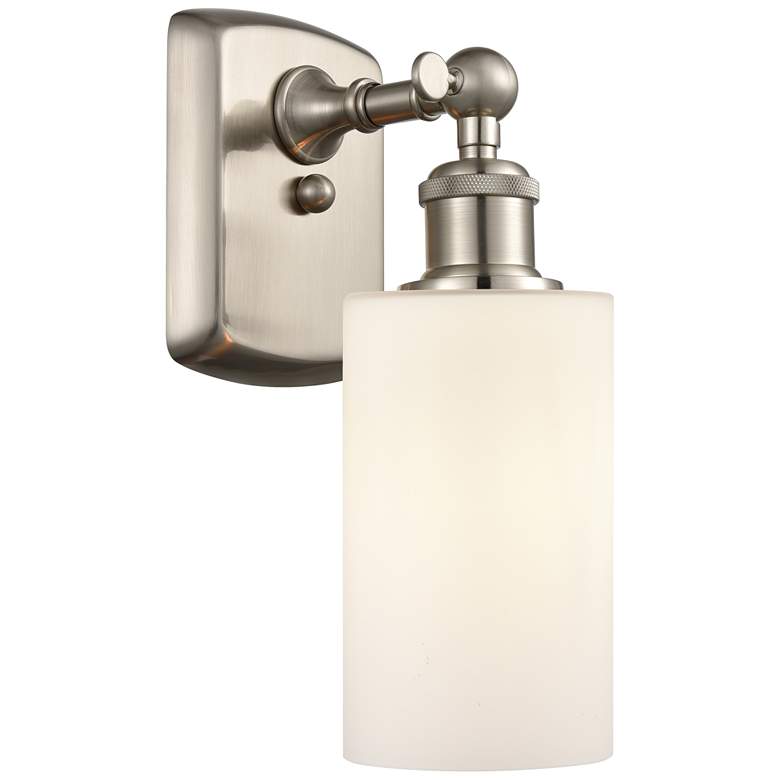 Image 1 Clymer 4" LED Sconce - Nickel Finish - Matte White Shade